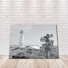 Personalized Lighthouse Names Premium 1,5 Framed Canvas - Street Signs Customized With Names- Home Living- Wall Decor