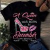 A Queen Was Born In December Birthday T-shirt, December Birthday Girl Shirt, December Girl Shirt, Birthday Girl T-shirt, Christmas Gift