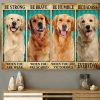 Golden Retriever Be Strong Be Brave Be Humble Be Badass Canvas, Dog Canvas, Inspirational Quote Canvas, Gift For Pet Owners, Home Decor