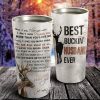 Deer I Love You The Most -Best Buckin Husband Ever Tumbler- Travel Mug - Couple Cup -Anniversary Gifts