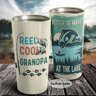 Personalized Reel Cool Grandpa Vintage Funny Tumbler, Better To Make At The  Lake, Best Gift For Grandpa, Fishing Tumbler – MoreLifeSmart