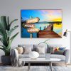Personalized Bridge In The Lake Multi-Names Premium 0.75 & 1,5 Framed Canvas - Street Signs Customized With Names- Home Living- Wall Decor