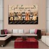 Yorkshire Dog God Says You Are Canvas Print – Unframed Poster – Canvas Art - Bedroom Living Room Decor