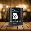 Dad Established 2021 Coffee Mug, First Dad Year Mug,  Est 2021 New Dad Daddy, Family Mug