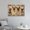 German Shepherd Be Strong Be Brave Be Humble Be Badass Canvas, German Shepherd Canvas, Dog Lover, Wall Art
