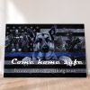 Police Line Thin Blue American Flag Come Home Safe Canvas, Police Officers Canvas, Back The Blue Canvas, Wall Art