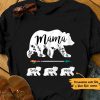 Personalized Mama Bear T-shirt, Custom Grandchild's Name Kids Shirt, Mom Shirt, Mother Gift