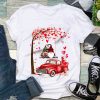 Valentine's Day Gift Shirt Gnome Couple Red Truck Heart Shirt, Gift For Lover, Valentine's Shirt