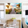 Personalized Resort Beach Multi-Names Premium 0.75 & 1,5 Framed Canvas - Street Signs Customized With Names- Home Living- Wall Decor