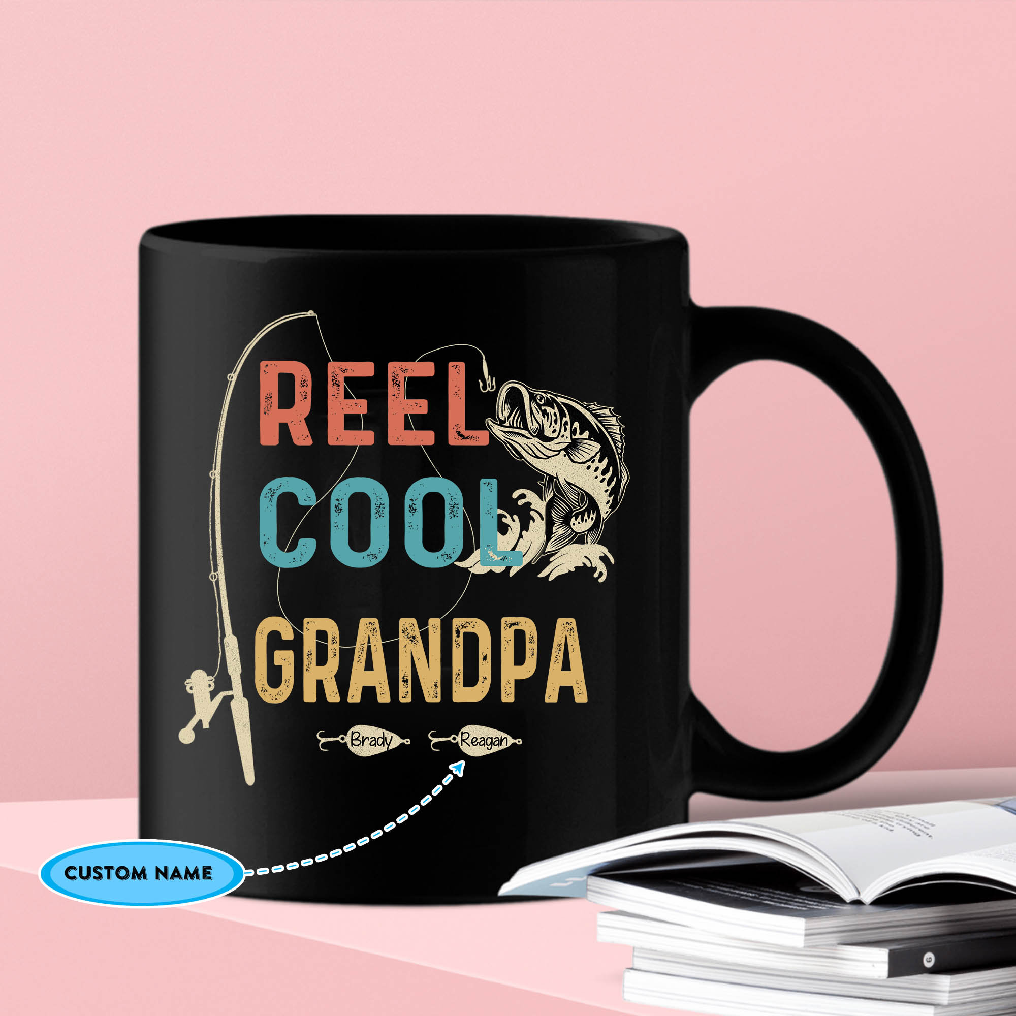 Personalized Reel Cool Grandpa Fishing Tumbler, Gift For Grandpa, Grandpa  Fisherman, Better To Wake At The Lake – MoreLifeSmart
