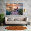 Personalized River Bridge Multi-Names Premium 0.75 & 1,5 Framed Canvas - Street Signs Customized With Names- Home Living- Wall Decor