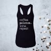 Funny Coffee Peloton Wine Repeat Shirt, Gift For Gymers, Work Out Shirt, Gift Shirt Idea