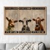 Cow It’s Not A Phase It’s My Life It’s Not a Hobby It’s my Passion 0.75 & 1,5 Framed Canvas -Farmer Gifts - Home Living- Wall Decor