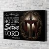 Jesus- As For Me And My House We Will Serve The Lord Canvas, Christian Canvas, God Canvas, Best Gift Idea, Wall Art