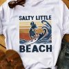 Funny Surfing Salty Little Beach Vintage Shirt, Surfing Beach Lover Shirt, Gift For Her, Birthday Gift Idea