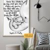 Personalized Elephant No One Else Will Ever Know The Strength Of Love For You Canvas, Mom And Daughter, Gift For Daughter, Family Canvas, F