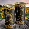 Personalized Police Butterfly and Sunflower You Are My Sunshine Tumbler - Travel Mug- Best Family Gift