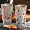 Personalized Be a Flamingo In a Flock of Pigeons Stainless Steel Tumbler- Family Gifts- Flamingo Lover Gifts- Travel Mug