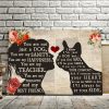 Personalized Girl Loves French Bulldog – You Are Not Just A Dog, You Are My Sanity 0.75 & 1,5 Framed Canvas - Home Living- Wall Decor