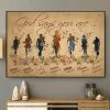 Girl Runner- God Says You Are Unique Special Lovely Precious Strong Canvas, For Running Lover Canvas, Runner Canvas, Gift For Her, Gift For