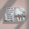Personalized I Want To Hold Your Hand At 80 And Say Baby Let's Go Skiing 0.75 & 1.5 In Framed Canvas -Anniversay Gifts- Home Decor- Wall Art