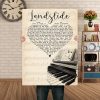 Fleetwood Mac - Landslide Lyric Song 0.75 & 1,5 Framed Canvas - Gifts Ideas - Home Decor - Wall Art