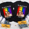 Personalized Lgbt Lesbian Couple Shirt, We Fall In Love  By Chance Shirt, Gift For Her, Anniversary Gift, Valentine's Day Gift